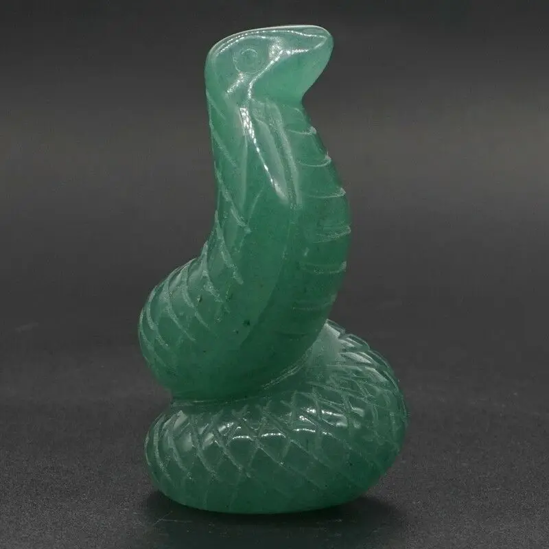 2" Snake Statue Natural Gemstone Green Aventurine Crystal Carved Craft Reiki Home Decor
2" Snake Statue Natural Gemstone Green Aventurine Crystal Carved Craft Reiki Home Decor