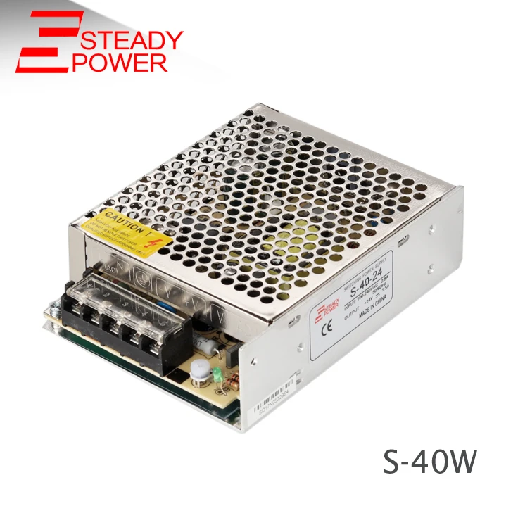 S-40W 5V 8A / 12V 3.5A / 24V 1.6A 40W aluminum enclosure power supply,IP20 smps ,led driver
S-40W 5V 8A / 12V 3.5A / 24V 1.6A 40W aluminum enclosure power supply,IP20 smps ,led driver