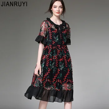 Large size women's fat mm2019 summer new three-dimensional embroidery ruffle two-piece dress female 7352
Large size women's fat mm2019 summer new three-dimensional embroidery ruffle two-piece dress female 7352