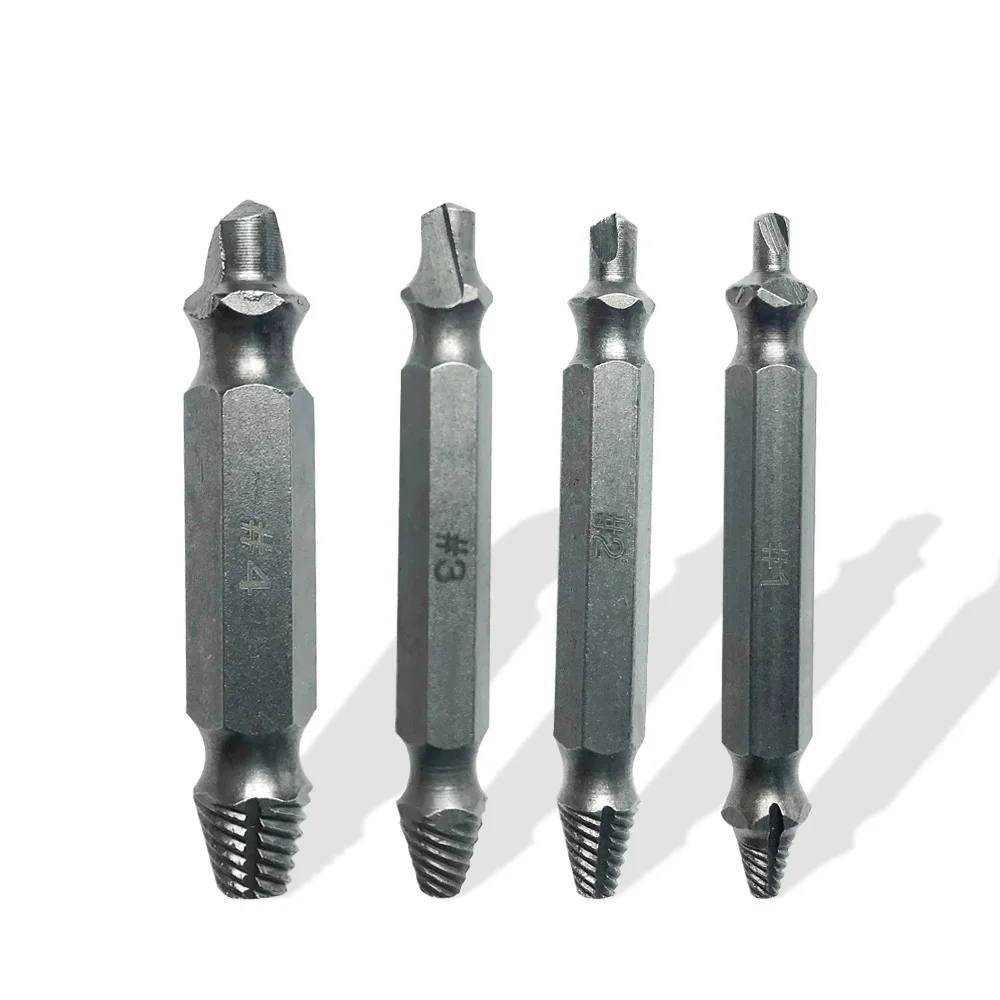 Double Side Damaged Screw Extractor Step Drill Bit Guide Set Broken Damaged Drill Remover Screw Extractor 4pcs/set Drill Bit
Double Side Damaged Screw Extractor Step Drill Bit Guide Set Broken Damaged Drill Remover Screw Extractor 4pcs/set Drill Bit