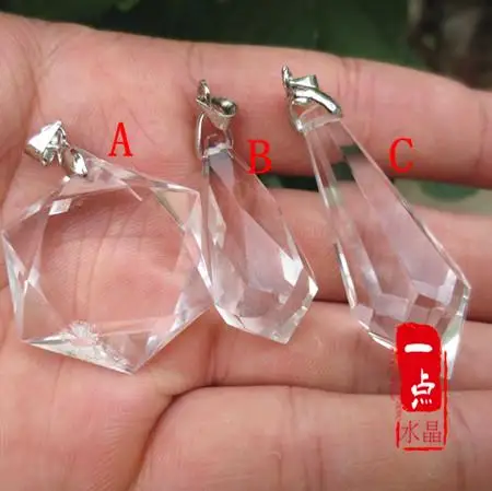Natural white crystal pendant Genuine crystal faceted Stone Pendant male and female pendulum satellite Energy crystals Charm 
Natural white crystal pendant Genuine crystal faceted Stone Pendant male and female pendulum satellite Energy crystals Charm