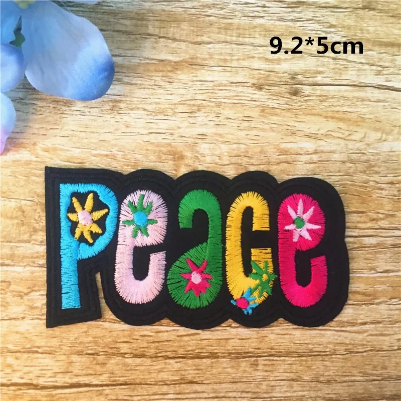 Iron-On Letters Peace Patch 10pcs Colorful Sticker PEACE Embroidered Cartoon Badge Patches Garment Appliques clothing Accessory
Iron-On Letters Peace Patch 10pcs Colorful Sticker PEACE Embroidered Cartoon Badge Patches Garment Appliques clothing Accessory
