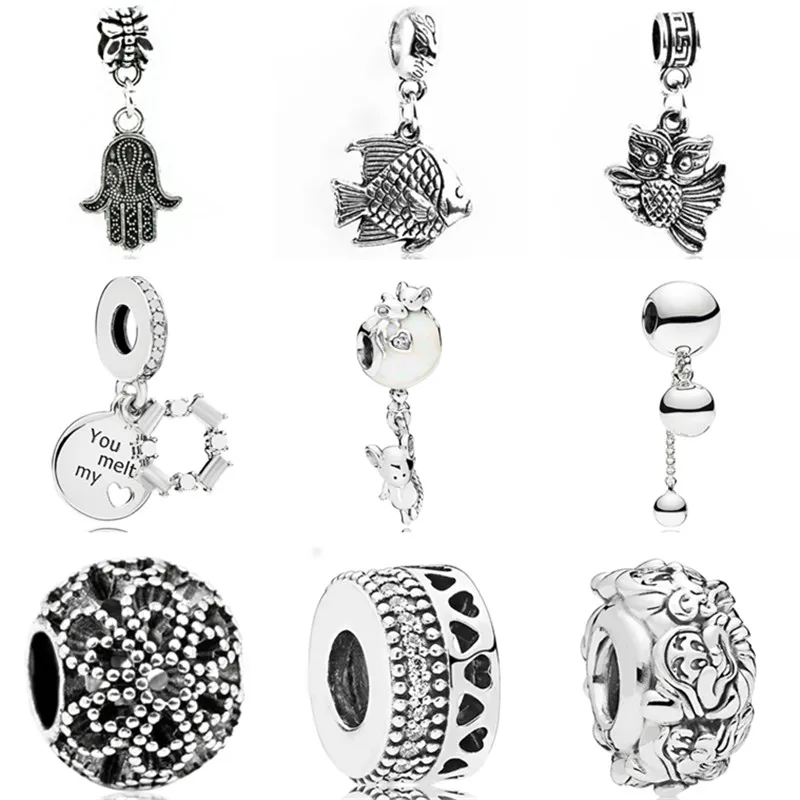 Vintage Punk Hamsa Hand Fish Owl Crown Flower Boy Pendant Beads Fit Pandora Charm Bracelets & Bangles for Women Making Jewelry
Vintage Punk Hamsa Hand Fish Owl Crown Flower Boy Pendant Beads Fit Pandora Charm Bracelets & Bangles for Women Making Jewelry