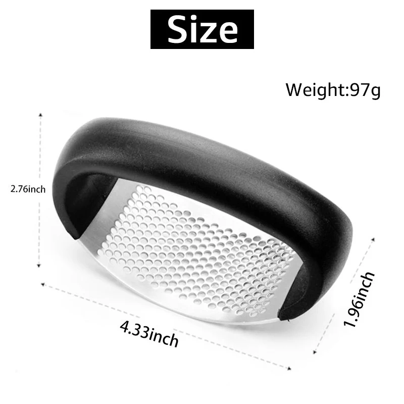 Garlic Press Stainless Steel Multi-Function Garlic Slicer Ring Shape Design Garlic Press Cooking Gadgets Tool
Garlic Press Stainless Steel Multi-Function Garlic Slicer Ring Shape Design Garlic Press Cooking Gadgets Tool