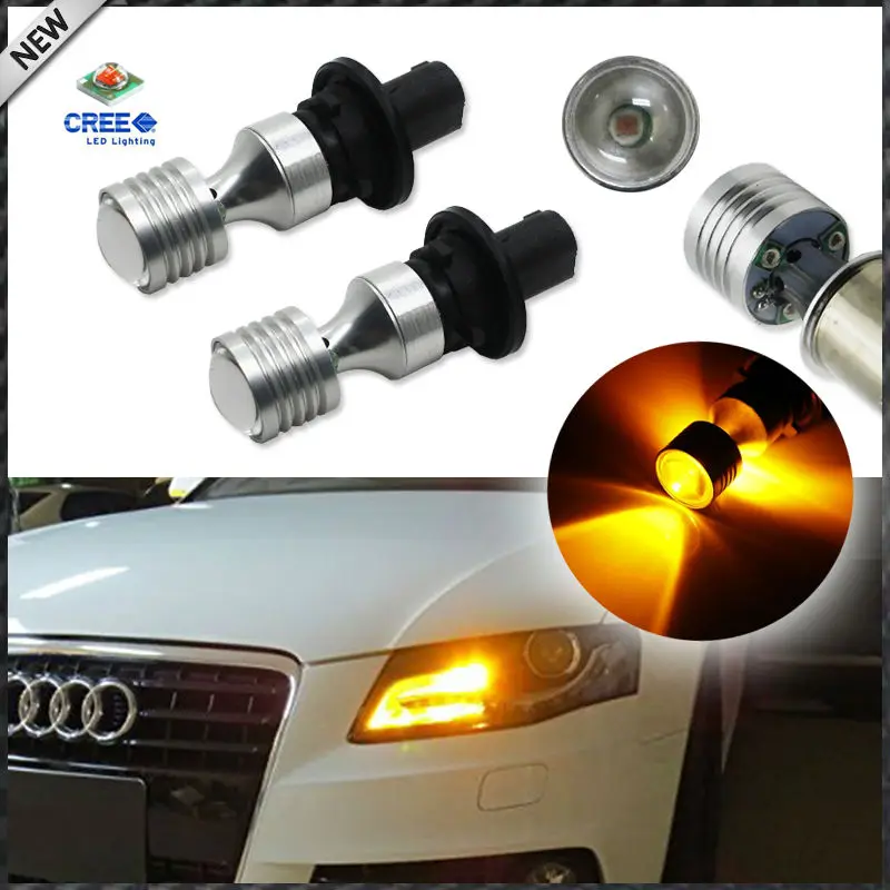 (2) Amber Yellow Error Free PH24WY SPH24 12272 LED Bulbs For Audi Cadillac GMC,etc For Front Turn Signal Lights 
(2) Amber Yellow Error Free PH24WY SPH24 12272 LED Bulbs For Audi Cadillac GMC,etc For Front Turn Signal Lights
