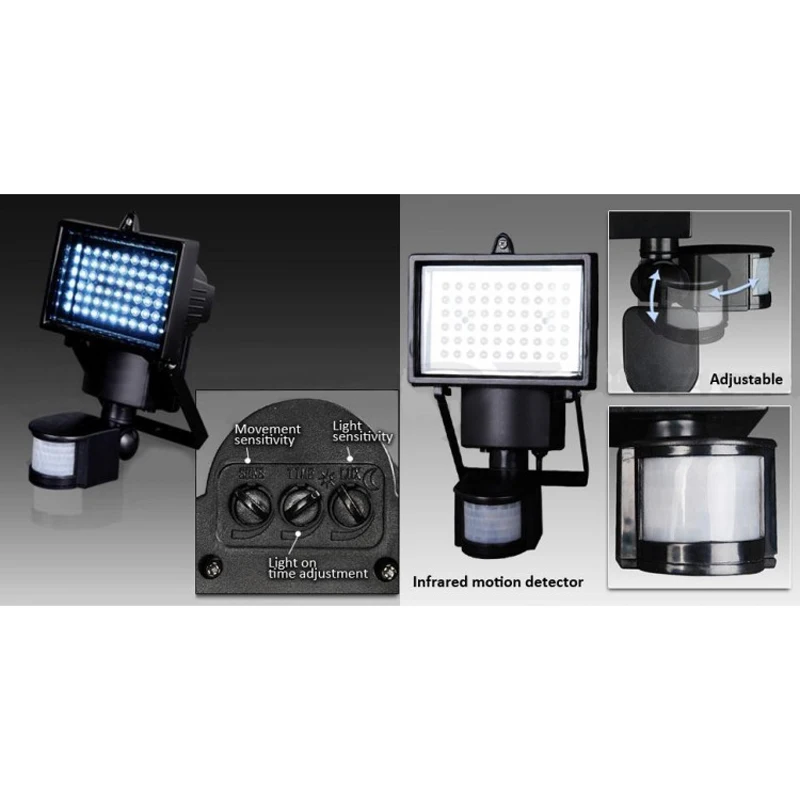2019 Newest 100 LED Solar Panel Sensor Flood Light Security Motion Spot Lamp Outdoor Garden