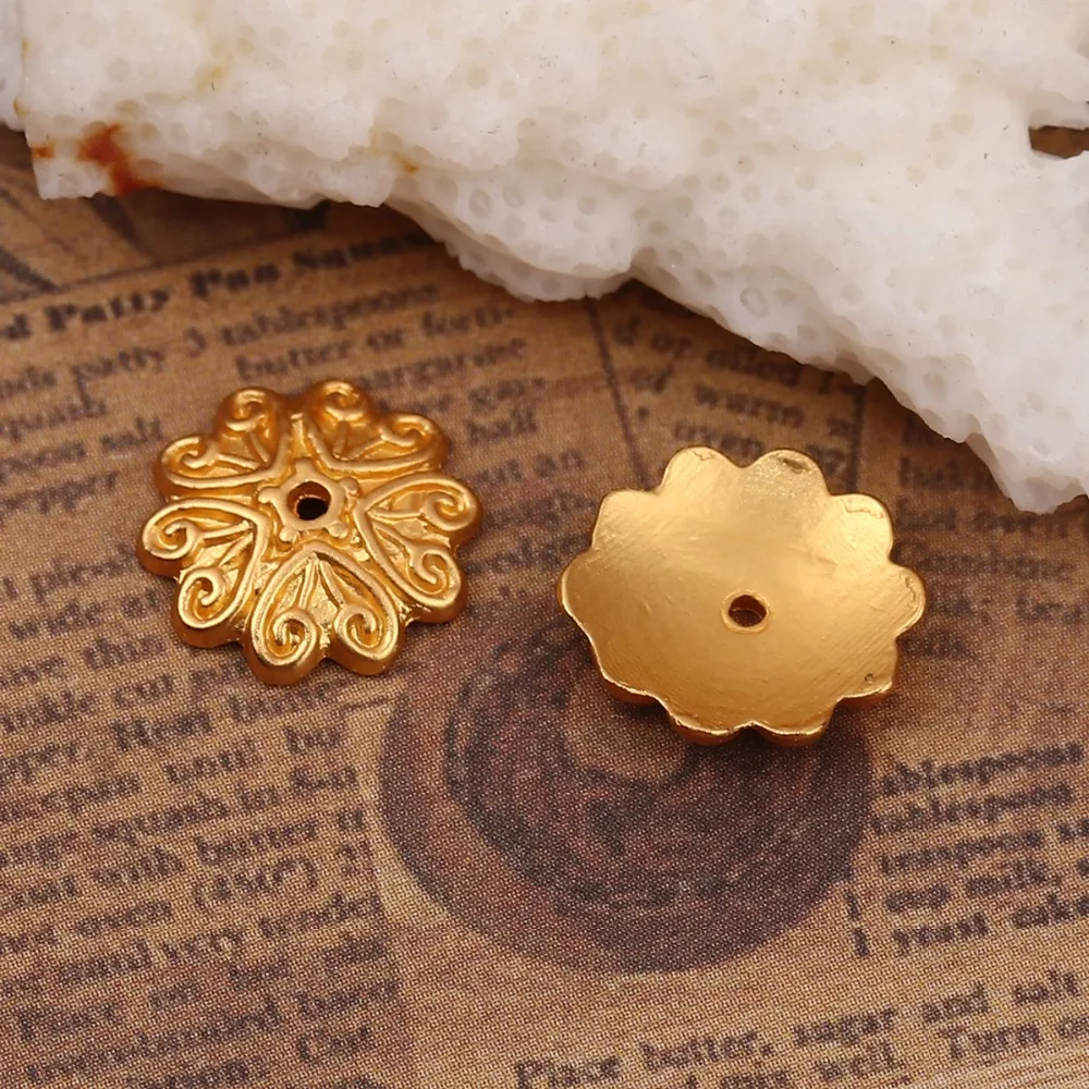 DoreenBeads Zinc Based Alloy Beads Caps Flower Matt Gold Color Jewelry Findings (Fit Beads Size: 16mm Dia.) 12mm x 12mm, 10 PCs
DoreenBeads Zinc Based Alloy Beads Caps Flower Matt Gold Color Jewelry Findings (Fit Beads Size: 16mm Dia.) 12mm x 12mm, 10 PCs