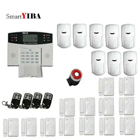 SmartYIBA Wireless & Wired GSM Home Security Alarm Burglar System Automatic Message Recording 99+7 Wired/Wireless Defense Zones
SmartYIBA Wireless & Wired GSM Home Security Alarm Burglar System Automatic Message Recording 99+7 Wired/Wireless Defense Zones
