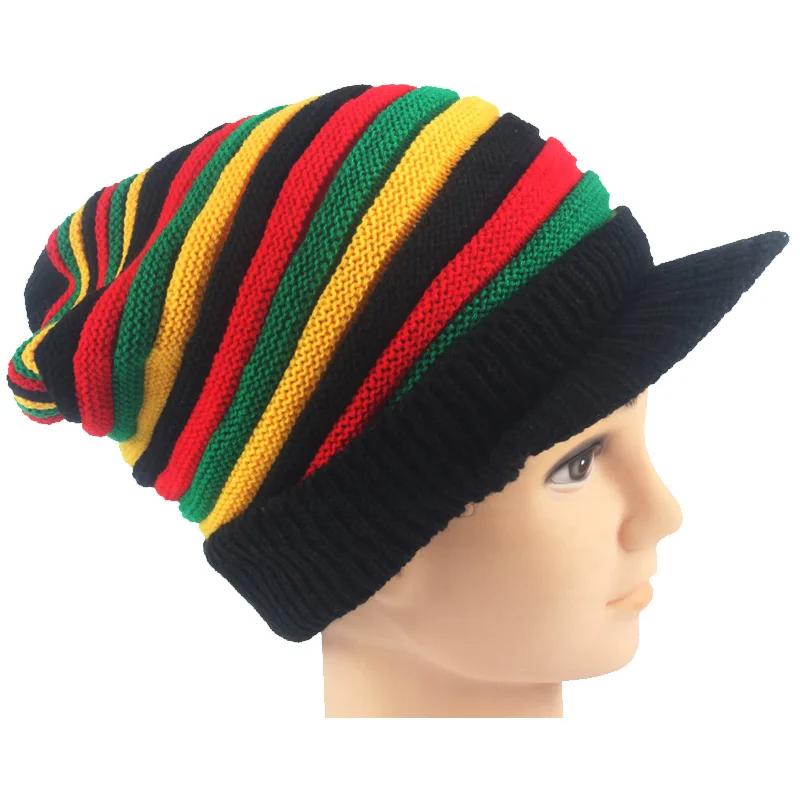Winter Men Women Striped Rasta Red Yellow Green Bob Marley Reggae Fashion New Wool Rainbow Beanie Jamaican Bonnet Skullies Caps
Winter Men Women Striped Rasta Red Yellow Green Bob Marley Reggae Fashion New Wool Rainbow Beanie Jamaican Bonnet Skullies Caps