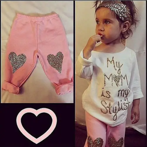 2PCS Toddler Kids Baby Girls Princess T-shirt Tops + Long Pants Trousers My Mom is My Stylist Outfits Clothes
2PCS Toddler Kids Baby Girls Princess T-shirt Tops + Long Pants Trousers My Mom is My Stylist Outfits Clothes