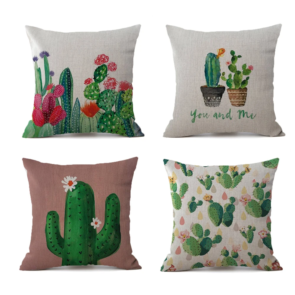 Creative Cactus Cushion Cover Tropical Plants Cactus Printing Throw Pillow Case Home Decoration Pillowcase funda de almohada
Creative Cactus Cushion Cover Tropical Plants Cactus Printing Throw Pillow Case Home Decoration Pillowcase funda de almohada