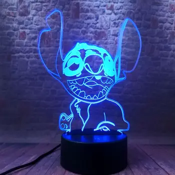 Flash Stitch Anime Figure 3D Illusion Led Lamp 7 Colors Changing Nightlight Figurines Stitch Cartoon Model Toys for Kids
Flash Stitch Anime Figure 3D Illusion Led Lamp 7 Colors Changing Nightlight Figurines Stitch Cartoon Model Toys for Kids