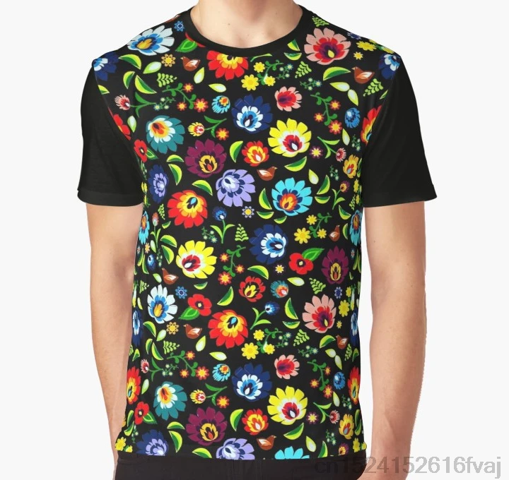 All Over Print T Shirt Men Funy tshirt Hungarian Folk Pattern Graphic T-Shirt