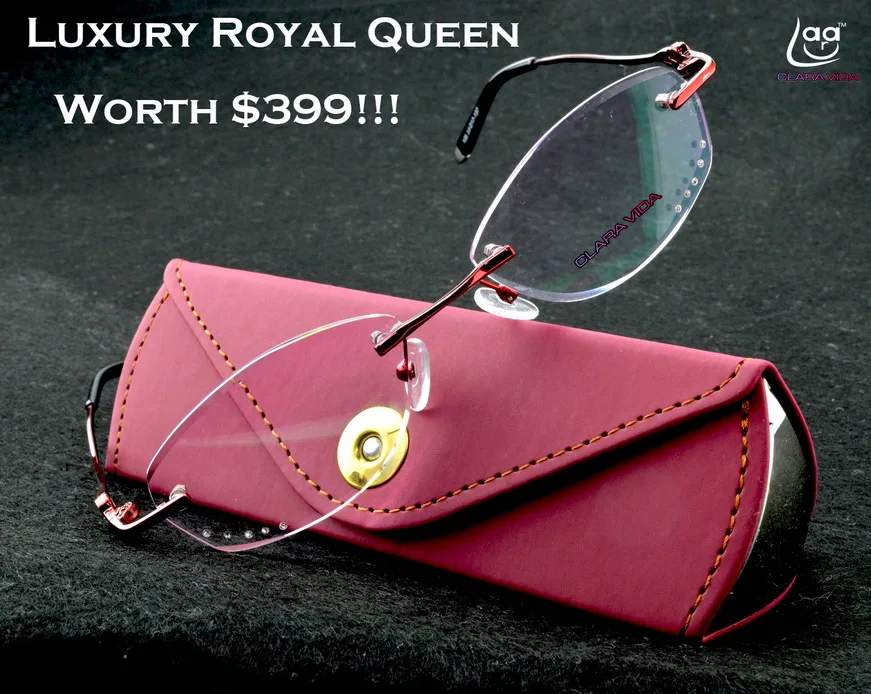 Clara Vida 2018 new design royal luxury women female diamond QUEEN style with case reading glasses +1 +1.5 +2 +2.5 +3 +3.5 +4
Clara Vida 2018 new design royal luxury women female diamond QUEEN style with case reading glasses +1 +1.5 +2 +2.5 +3 +3.5 +4