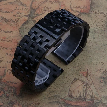 Solid brush or polished Stainless Steel Watch strap band Black strap flat End 18mm 20mm 22mm 24mm promotion fit sport watch men
Solid brush or polished Stainless Steel Watch strap band Black strap flat End 18mm 20mm 22mm 24mm promotion fit sport watch men