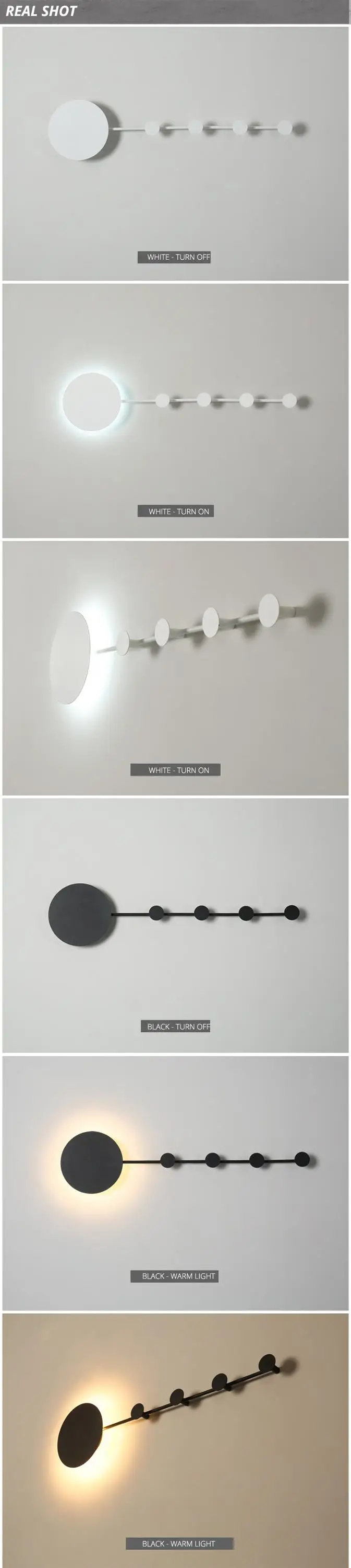 DX Nordic Iron Wall Shelf Lamp (2)