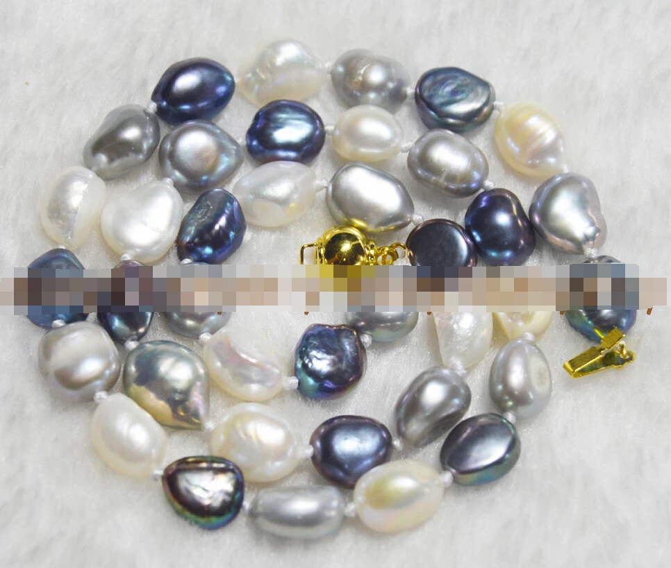huij 004187 New 9-10mm Natural Baroque Multi-colored freshwater pearl necklace 18" AA
huij 004187 New 9-10mm Natural Baroque Multi-colored freshwater pearl necklace 18" AA