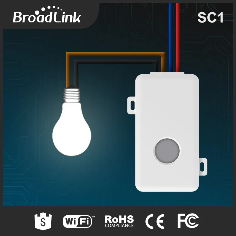 BroadLink SC1 10A DIY Wifi Switch Domotica Light Smart Home Automation Relay Module Controller for Google Home & Alexa
BroadLink SC1 10A DIY Wifi Switch Domotica Light Smart Home Automation Relay Module Controller for Google Home & Alexa