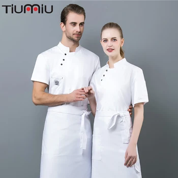 Chef Uniform Cool Summer Cook Jacket Unisex Custom Logo Wholesale Bread Shop Hotel Canteen Work Cloth Barber Food Service Coat
Chef Uniform Cool Summer Cook Jacket Unisex Custom Logo Wholesale Bread Shop Hotel Canteen Work Cloth Barber Food Service Coat