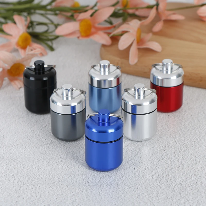 1PC Keychain Medicine Box Mini Waterproof Aluminum Alloy Pill Box Case Bottle Cache Drug Holder Container Random
1PC Keychain Medicine Box Mini Waterproof Aluminum Alloy Pill Box Case Bottle Cache Drug Holder Container Random