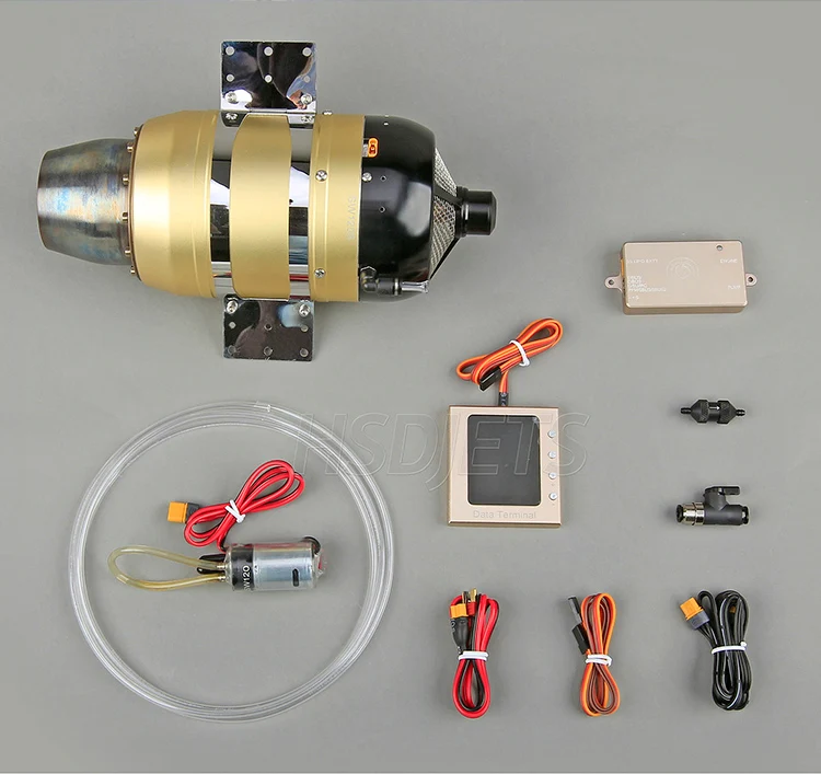 Swiwin SW120B brushless Turbine engine jet turbojet 12KG brushless version for Gas Turbine plane model
Swiwin SW120B brushless Turbine engine jet turbojet 12KG brushless version for Gas Turbine plane model