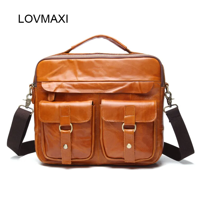 LOVMAXI Genuine Leather Vintage Men Crossbody Bags Natural Cow Leather Shoulder Bags Male Business Messenger Bag handbags
LOVMAXI Genuine Leather Vintage Men Crossbody Bags Natural Cow Leather Shoulder Bags Male Business Messenger Bag handbags
