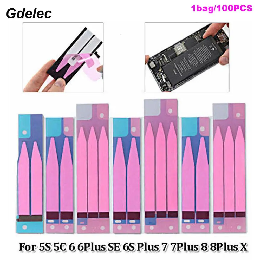Lot of 100 Battery Adhesive Strip Glue Double Sided Tape for iPhone 5 5s 6 6s 7 8 plus X Xs max Xr battery Sticker
Lot of 100 Battery Adhesive Strip Glue Double Sided Tape for iPhone 5 5s 6 6s 7 8 plus X Xs max Xr battery Sticker