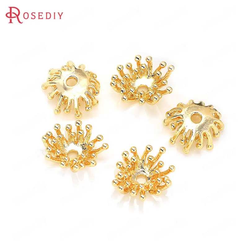(35777)6PCS 12x10MM Hole 1MM 24K Gold Color Brass Beads Caps High Quality Diy Jewelry Findings Accessories
(35777)6PCS 12x10MM Hole 1MM 24K Gold Color Brass Beads Caps High Quality Diy Jewelry Findings Accessories