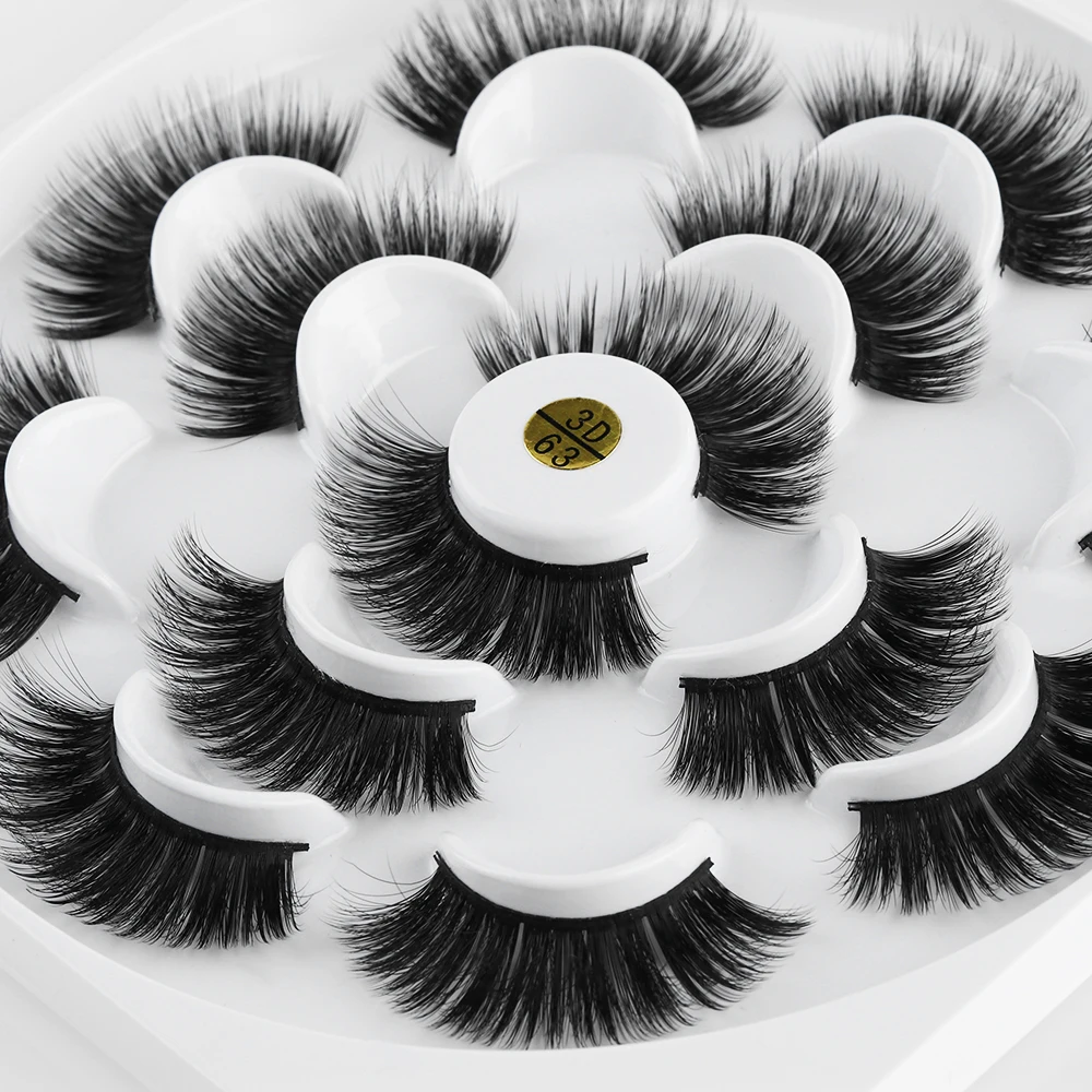7 pairs 3D mink hair false eyelashes Lashes thick long delicate fluffy hand cruelty-free mink eyelash Extension Eyemakeup tools
7 pairs 3D mink hair false eyelashes Lashes thick long delicate fluffy hand cruelty-free mink eyelash Extension Eyemakeup tools