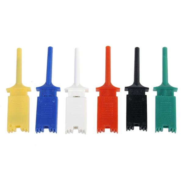 Probe Logic Analyzer Testing Accessories Mini Grabber SMD IC 6 Colors 12pc Small Test Hook Clip Grabber Single Probe Jumper Test
Probe Logic Analyzer Testing Accessories Mini Grabber SMD IC 6 Colors 12pc Small Test Hook Clip Grabber Single Probe Jumper Test
