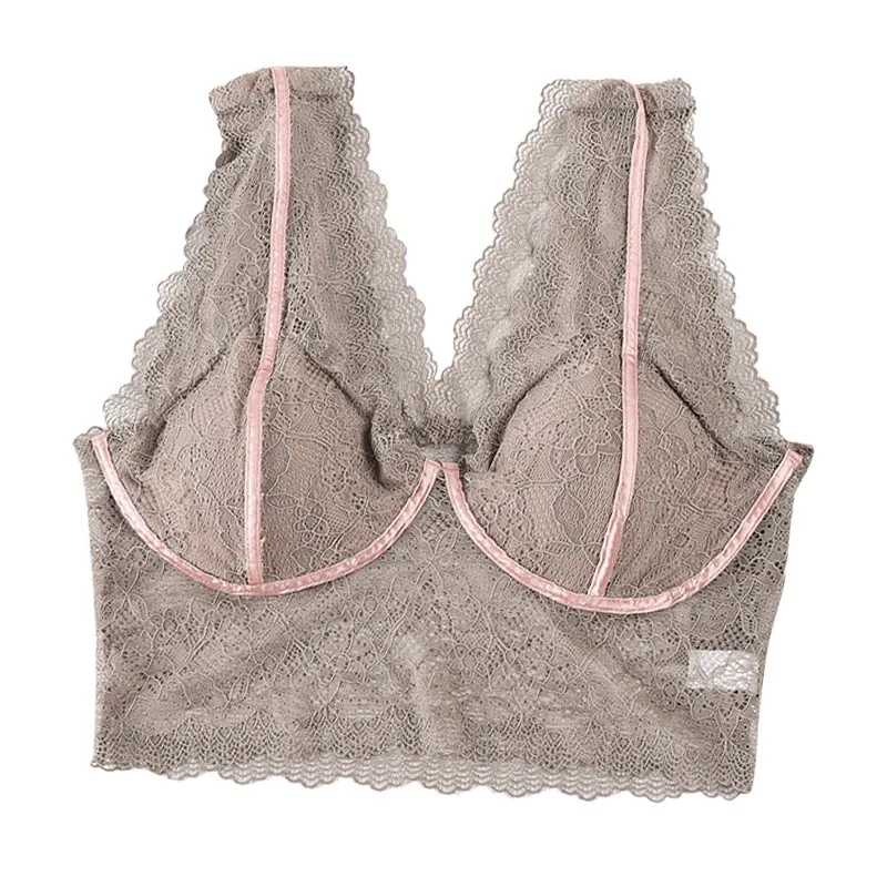 Sexy Lace Bras for Women's Elegant Solid Nursing Bras Deep V-Neck Women's Underwear
Sexy Lace Bras for Women's Elegant Solid Nursing Bras Deep V-Neck Women's Underwear