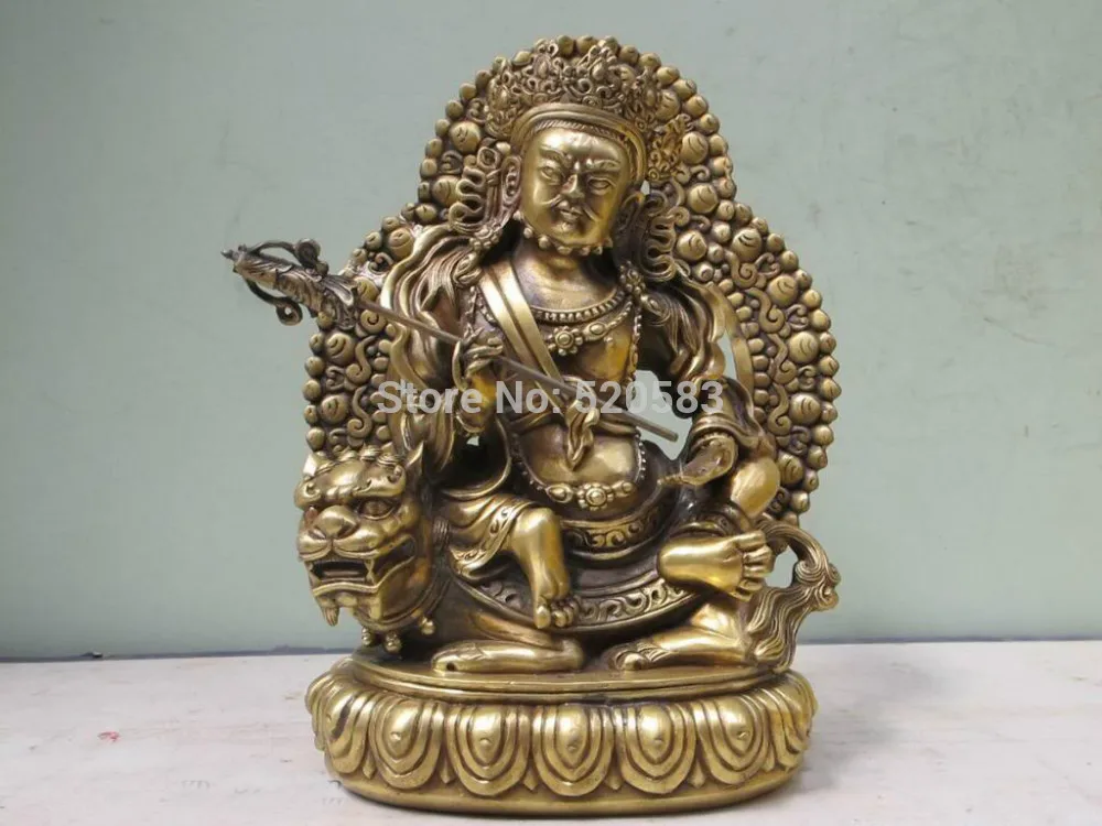 free 10.5"Tibetan Lamaism Buddhism Bronze Gild Lion Zambala Vaishravana Buddha statue fast
free 10.5"Tibetan Lamaism Buddhism Bronze Gild Lion Zambala Vaishravana Buddha statue fast
