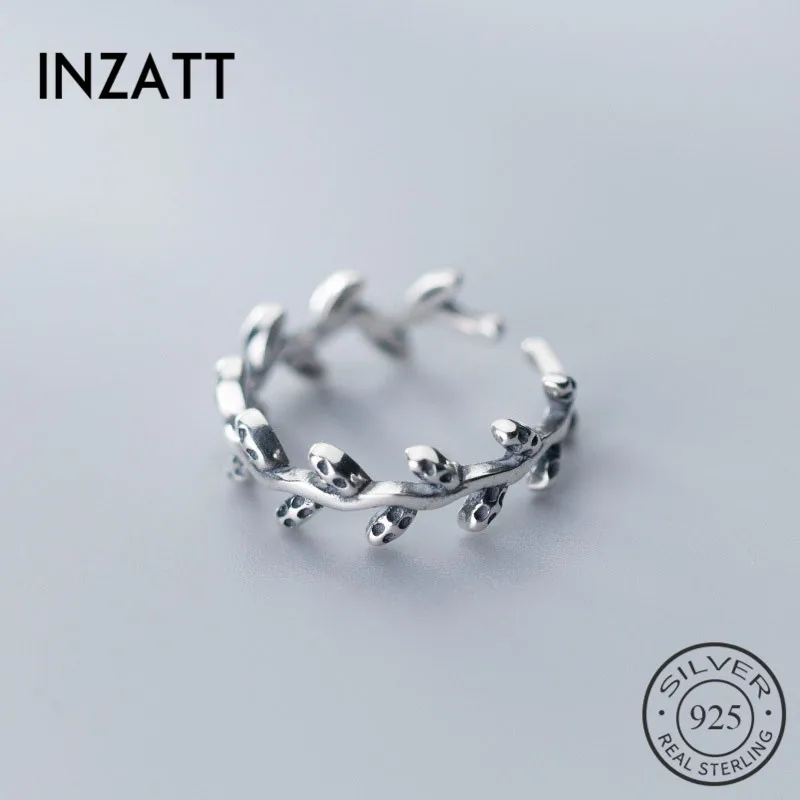 INZATT Real 925 Sterling Thai Silver Plant Irregular Opening Ring For Charming Women Fashion Party Vintage Ring Fine Jewelry
INZATT Real 925 Sterling Thai Silver Plant Irregular Opening Ring For Charming Women Fashion Party Vintage Ring Fine Jewelry