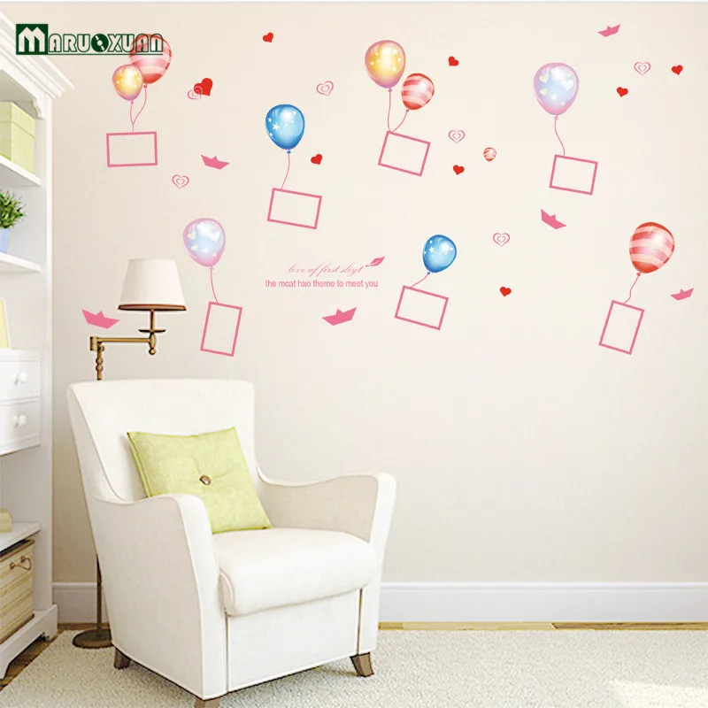 Maruoxuan Balloon Photo Frame Wall Decor Vinyl Mural Art Wall Stickers Home Decor For Kids Room Picture Wall Decals
Maruoxuan Balloon Photo Frame Wall Decor Vinyl Mural Art Wall Stickers Home Decor For Kids Room Picture Wall Decals