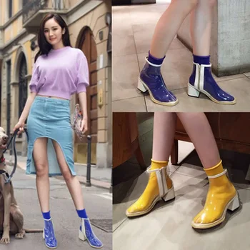2019 fashion Korean version of the trend with thick heels transparent jelly shoes sandals women
2019 fashion Korean version of the trend with thick heels transparent jelly shoes sandals women