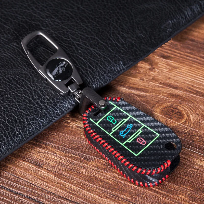 Carbon Fiber Leather Car Key Case for Citroen C4 C5 C3 C2 C4L 207 307 308 407 408 Key Chain Flip Key Cover
Carbon Fiber Leather Car Key Case for Citroen C4 C5 C3 C2 C4L 207 307 308 407 408 Key Chain Flip Key Cover