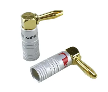 8/20PCS Nakamichi Banana Plug Connector 4mm Right Angle Gold Plated Musical Speaker Connector Banana Plug For
8/20PCS Nakamichi Banana Plug Connector 4mm Right Angle Gold Plated Musical Speaker Connector Banana Plug For