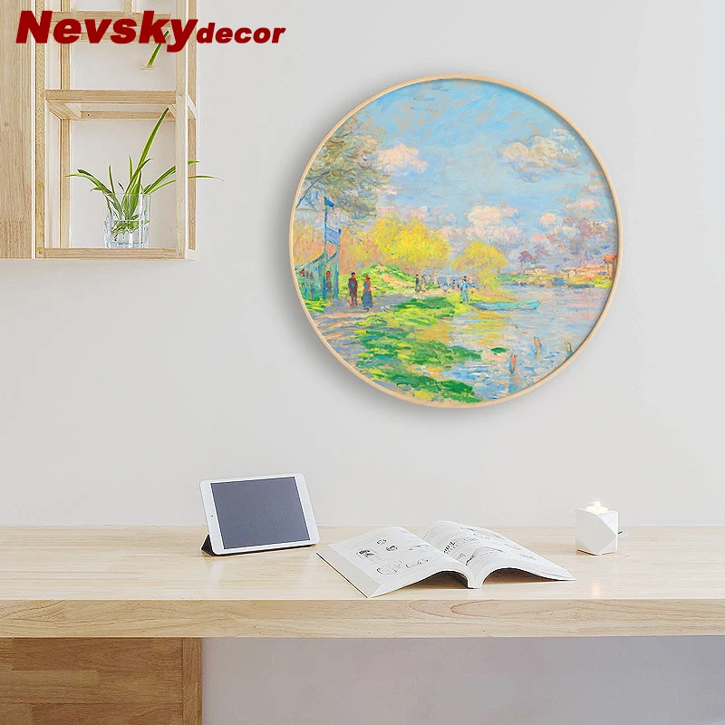 Nevsky landscape art Monet paintings on the wall for a house with a Round frame for cafe restaurant cuadros decoracion on canvas
Nevsky landscape art Monet paintings on the wall for a house with a Round frame for cafe restaurant cuadros decoracion on canvas