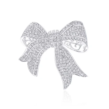 XIUMEIYIZU Top Quality Zircon Micro-pave Bow Brooches for Women Exquisite Bowknot for Suit Wedding Jewelry Bijouterie
XIUMEIYIZU Top Quality Zircon Micro-pave Bow Brooches for Women Exquisite Bowknot for Suit Wedding Jewelry Bijouterie