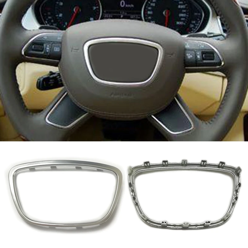 Silver abs chrome steering wheel trim decoration emblem logo ring frame sticker accessories for Audi A8 D4 A7 A6 C7 A4 B8 B9
Silver abs chrome steering wheel trim decoration emblem logo ring frame sticker accessories for Audi A8 D4 A7 A6 C7 A4 B8 B9