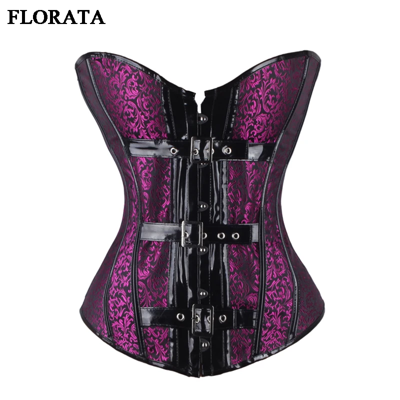 FLORATA Womens Sexy Body Bustier Wedding Purple 10 Plastic Boned Corset Overbust Zipper Intimates Corselet
FLORATA Womens Sexy Body Bustier Wedding Purple 10 Plastic Boned Corset Overbust Zipper Intimates Corselet