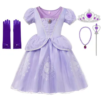 VOGUEON Deluxe Sofia Dress Up for Girls Sequins Floral Sophia Princess Party Gown Children Summer Birthday Costume for 3-10 Year
VOGUEON Deluxe Sofia Dress Up for Girls Sequins Floral Sophia Princess Party Gown Children Summer Birthday Costume for 3-10 Year