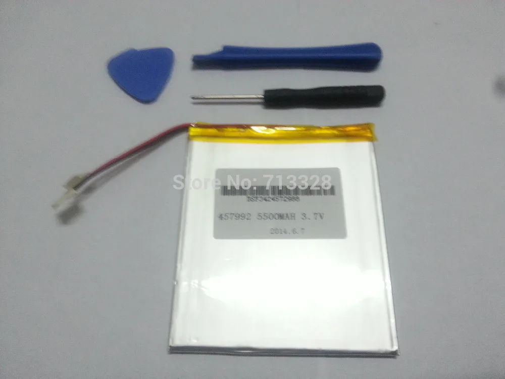 3.7V 5500mAH Li-ion( Polymer lithiumion) battery for 7 8 or 9 inch tablet PC D70pro II 4.5*79*92mm
3.7V 5500mAH Li-ion( Polymer lithiumion) battery for 7 8 or 9 inch tablet PC D70pro II 4.5*79*92mm