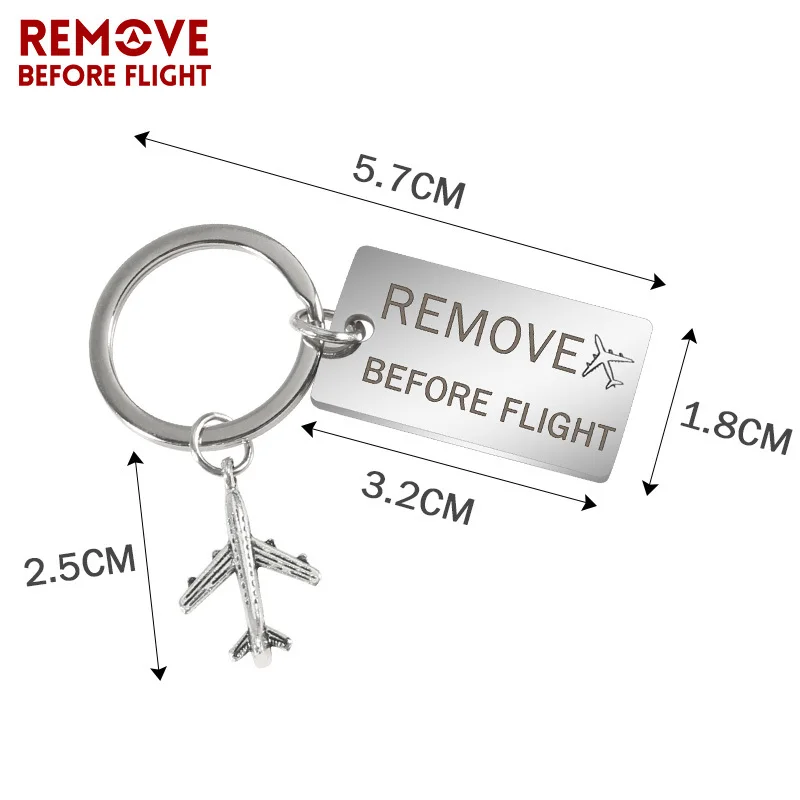 Car-keychain-Engraved-Remove-before-flight-key-chain-Stainless-Steel-Key-ring-Fashion-keyfobs-for-llavero (2)
