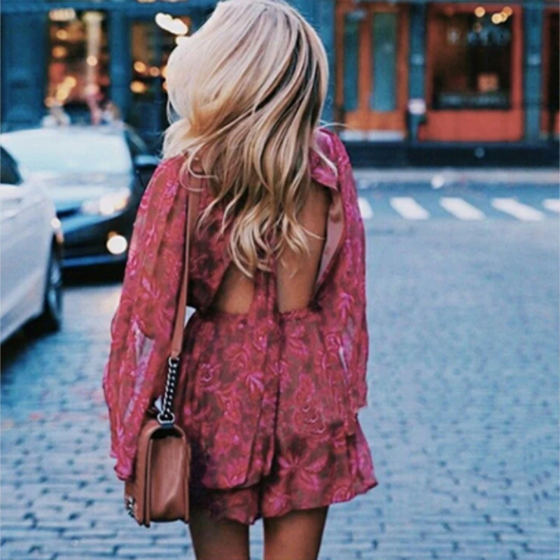 2019 women new fashion elegant vestidos bodycon slim sexy runway spring summer chiffon print backless Playsuits short ins
2019 women new fashion elegant vestidos bodycon slim sexy runway spring summer chiffon print backless Playsuits short ins