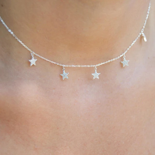 Drop Shipping 925 Sterling silver Necklaces Star Pendants&Necklaces Jewelry Collar Necklace Pendants For Women fashion choker
Drop Shipping 925 Sterling silver Necklaces Star Pendants&Necklaces Jewelry Collar Necklace Pendants For Women fashion choker