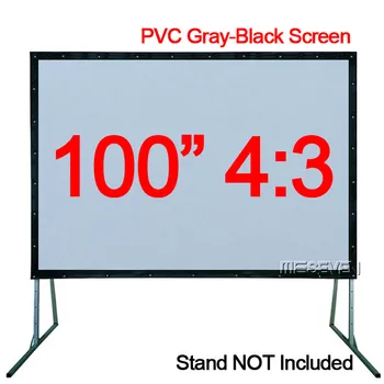 100 Inches 4:3 PVC Gray-Black HD Portable Front Projection Screen for Home Cinema Camping
100 Inches 4:3 PVC Gray-Black HD Portable Front Projection Screen for Home Cinema Camping