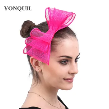 Hot pink sinamay women hats headwear fashion fascinators elegant ladies headdress with hair clips party church chic accessories
Hot pink sinamay women hats headwear fashion fascinators elegant ladies headdress with hair clips party church chic accessories