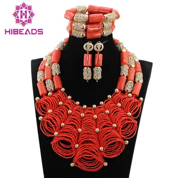Luxury Nigerian Wedding Coral Beads for Brides Queen Bridal Party African Jewelry Sets New Free Shipping CNR784
Luxury Nigerian Wedding Coral Beads for Brides Queen Bridal Party African Jewelry Sets New Free Shipping CNR784