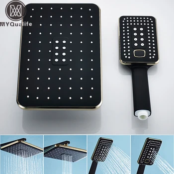 Free Shipping Rainfall Black Shower Head Rectangle Bath Showerhead Rain Big Top Head with Multifunction Handshower Head
Free Shipping Rainfall Black Shower Head Rectangle Bath Showerhead Rain Big Top Head with Multifunction Handshower Head